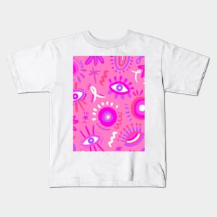 PINK EYES Kids T-Shirt